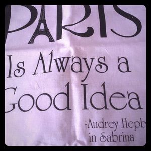 Paris is always a good idea throw pillow case